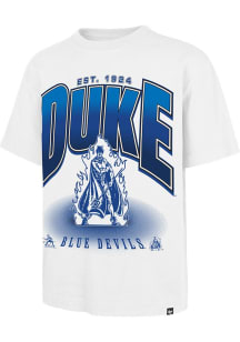47 Duke Blue Devils White Team Flex Football Foundation Short Sleeve Fashion T Shirt