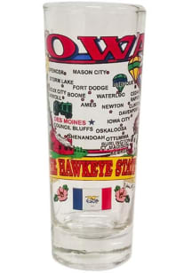 Iowa State Map Shooter Shot Glass