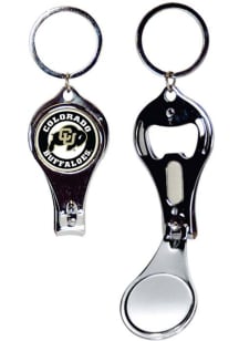 Colorado Buffaloes Nail Bullseye Keychain - Black