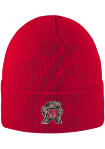 LogoFit Maryland Terrapins Red North Pole Mens Knit Hat