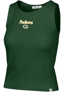 47 Green Bay Packers Womens Green Straight Cut Tank Top