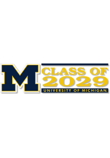 Michigan Wolverines 6x2 Class of 2029 Auto Decal - Blue
