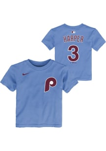 Bryce Harper Philadelphia Phillies Infant Alt NN Short Sleeve Player T-Shirt Light Blue