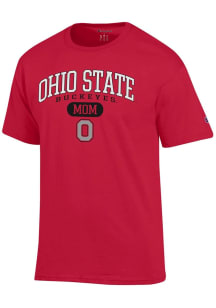 Champion Ohio State Buckeyes Red Pill Box Mom Jersey Short Sleeve T Shirt