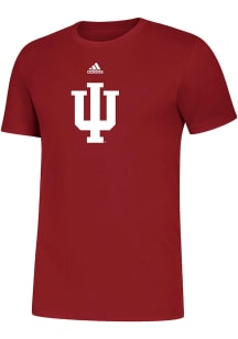 Adidas Indiana Hoosiers Red Amplifier Short Sleeve T Shirt