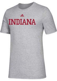 Adidas Indiana Hoosiers Grey Amplifier Short Sleeve T Shirt