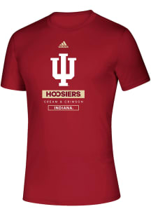 Adidas Indiana Hoosiers Red Creator Short Sleeve T Shirt
