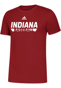 Adidas Indiana Hoosiers Red Amplifier Edition Design Short Sleeve T Shirt