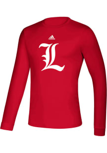 Adidas Louisville Cardinals Red Creator Long Sleeve T-Shirt
