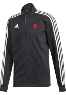 Adidas Nebraska Cornhuskers Mens Black Tiro19 Track Jacket