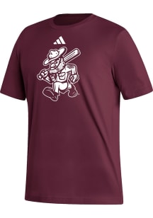 Adidas Texas A&M Aggies Maroon Fresh Baseball Ol Sarge Short Sleeve T Shirt