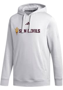Adidas Arizona State Sun Devils Mens White Fleece Dassler Long Sleeve Hoodie