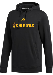 Adidas Arizona State Sun Devils Mens Black Fleece Dassler Long Sleeve Hoodie