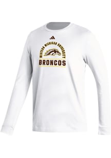Adidas Western Michigan Broncos White Fresh Long Sleeve T Shirt