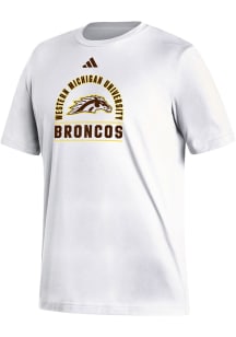 Adidas Western Michigan Broncos White Fresh Short Sleeve T Shirt