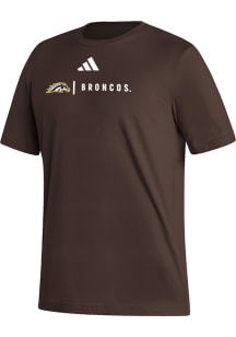 Adidas Western Michigan Broncos Brown Fresh Design Short Sleeve T Shirt