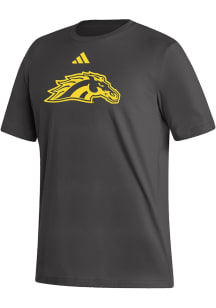 Adidas Western Michigan Broncos Charcoal Fresh Design Short Sleeve T Shirt