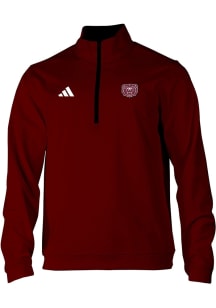 Adidas Missouri State Bears Mens Maroon 0 Elevated Long Sleeve Qtr Zip Pullover
