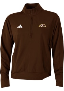 Adidas Western Michigan Broncos Womens Brown Ultimate365 Qtr Zip Pullover