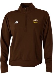 Adidas Western Michigan Broncos Womens Brown Ultimate365 Qtr Zip Pullover