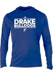 Adidas Drake Bulldogs Mens Blue 0 Primary Logo Hood