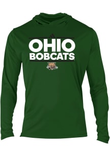 Adidas Ohio Bobcats Mens Green 0 Primary Logo Hood