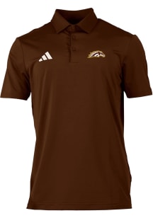 Adidas Western Michigan Broncos Mens Brown 0 Ultimate 365 Short Sleeve Polo