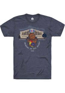Rally Kansas Jayhawks Navy Blue Where It All Began Short Sleeve Fashion T Shirt