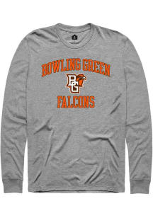 Rally Bowling Green Falcons Grey No. 1 Graphic Long Sleeve T Shirt