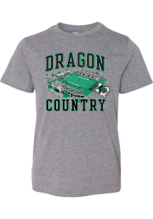 Rally Carroll High School Dragons Youth Grey Heather Dragon Country Football Stadium Short Sleeve..