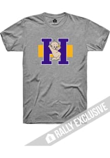 Rally Hickman High School Grey Primary Team Logo Short Sleeve T Shirt