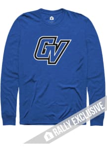 Rally Grand Valley State Lakers Royal Blue Priamary Logo Long Sleeve T Shirt