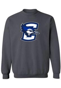 Rally Creighton Bluejays Mens Charcoal Primary Logo Long Sleeve Crew Sweatshirt