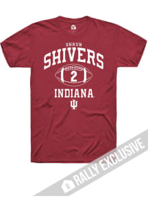 Shaun Shivers Indiana Hoosiers Red Football Player Name and Number Short Sleeve Fashion Player T S..