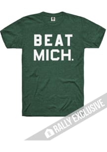 Rally Michigan State Spartans Green Bold Rally Brands, Inc. Short Sleeve Fashion T Shirt