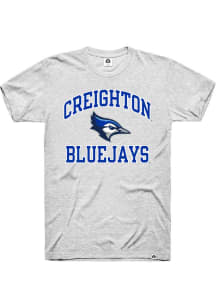 Rally Creighton Bluejays Ash Triblend Short Sleeve Fashion T Shirt