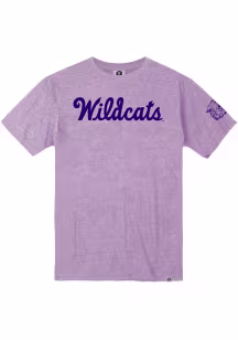 Rally K-State Wildcats Lavender Triblend Wabash Arch Name Sleeve Hit Short Sleeve Fashion T Shirt