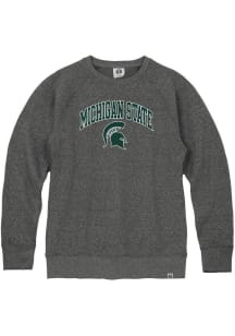 Rally Michigan State Spartans Mens Black Triblend Long Sleeve Fashion Sweatshirt