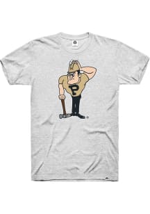 Rally Purdue Boilermakers Ash Mascot Triblend Short Sleeve Fashion T Shirt