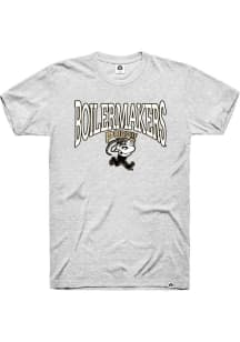 Rally Purdue Boilermakers Ash Wordmark Triblend Short Sleeve Fashion T Shirt
