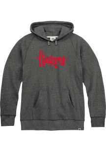Rally Nebraska Cornhuskers Mens Black Triblend Fashion Hood