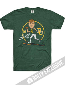 Blake Shapen Baylor Bears Green Caricature Football Short Sleeve Fashion Player T Shirt