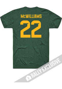 Taye McWilliams Baylor Bears Green Football Name and Number Short Sleeve Player T Shirt