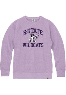 Rally K-State Wildcats Mens Lavender Number One Willie Long Sleeve Fashion Sweatshirt