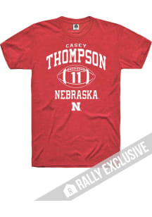 Casey Thompson Nebraska Cornhuskers Red Football Player Name and Number Short Sleeve Player T Shir..