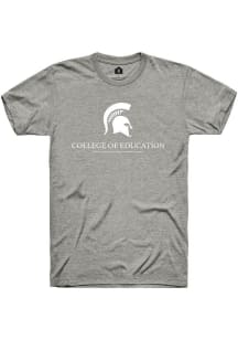 Rally Michigan State Spartans Grey College of Education Short Sleeve T Shirt