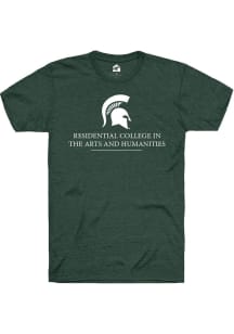 Rally Michigan State Spartans Green Residential College in the Arts and Humanities Short Sleeve T..