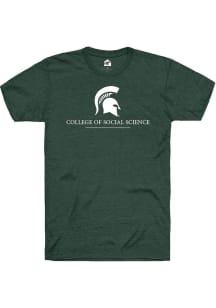 Rally Michigan State Spartans Green College of Social Science Short Sleeve T Shirt