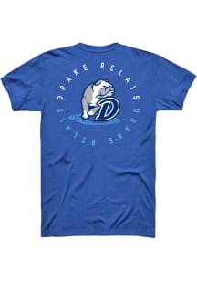 Rally Drake Bulldogs Blue Circle Drake Relays Short Sleeve T Shirt