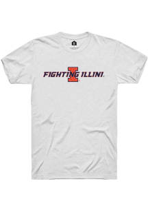 Rally Illinois Fighting Illini White Number One Fighting Illini Short Sleeve T Shirt